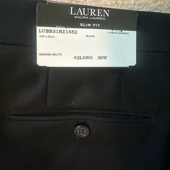 Ralph Lauren Men's Elegant Black Dress Pants - Picture 2 of 2